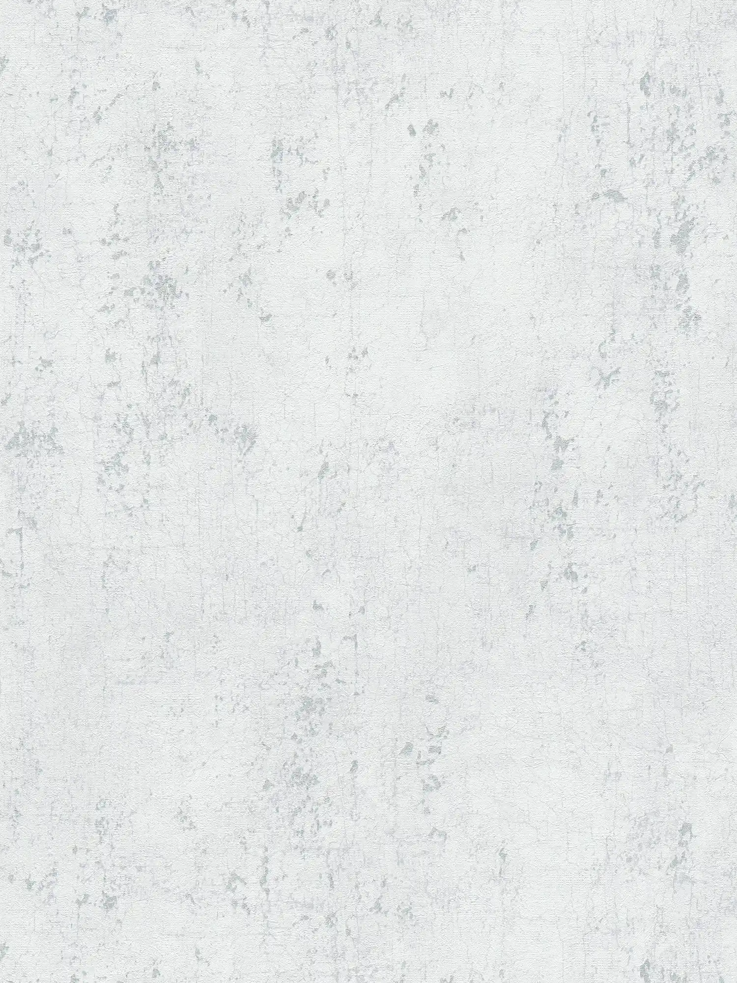 Carta da parati in gesso ottico grigio chiaro con crepe argentate - grigio, metallizzato, bianco
