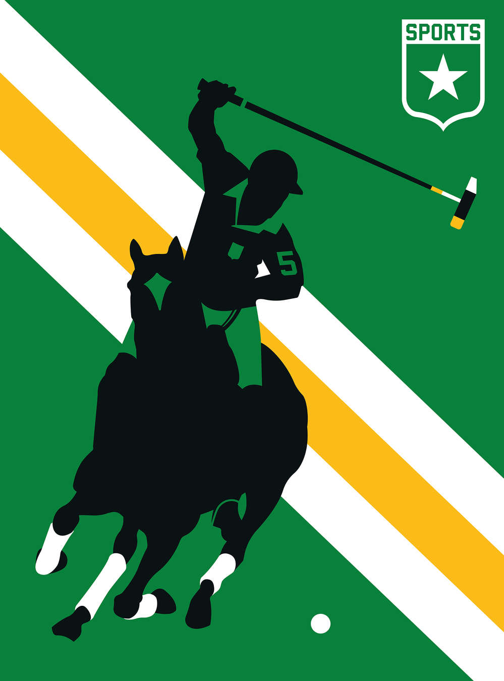             Photo wallpaper sport horses polo motif player icon
        
