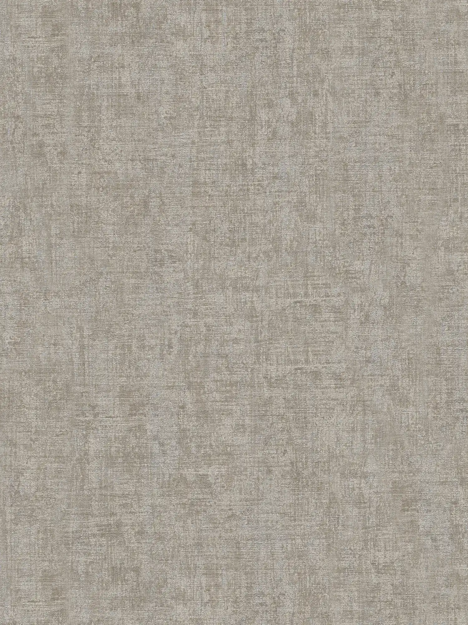 Brown wallpaper mottled with silver metallic accents
