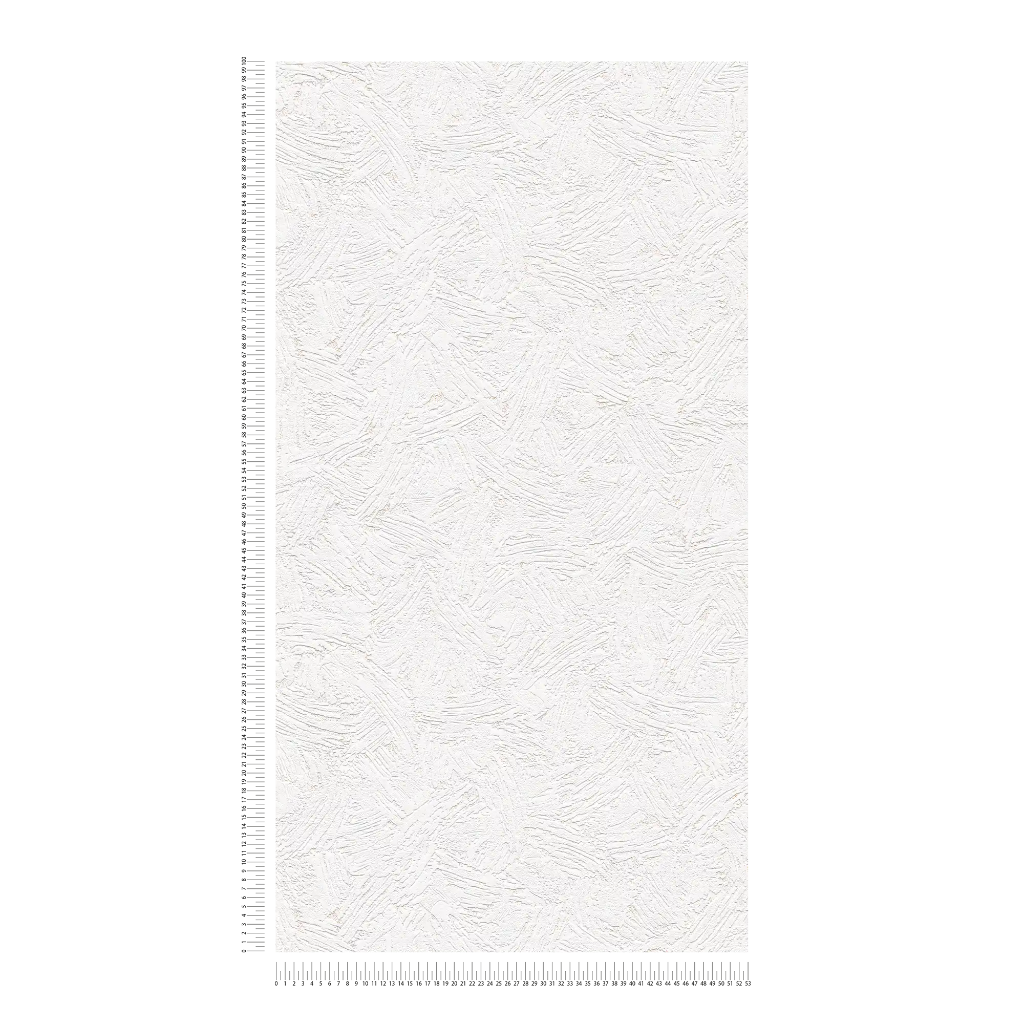             Carta da parati effetto gesso con struttura retrò - bianco
        