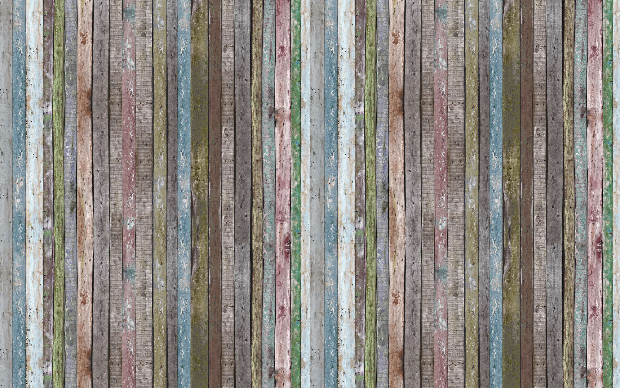             Wooden Striped Beams Wallpaper - Textured Non-woven
        
