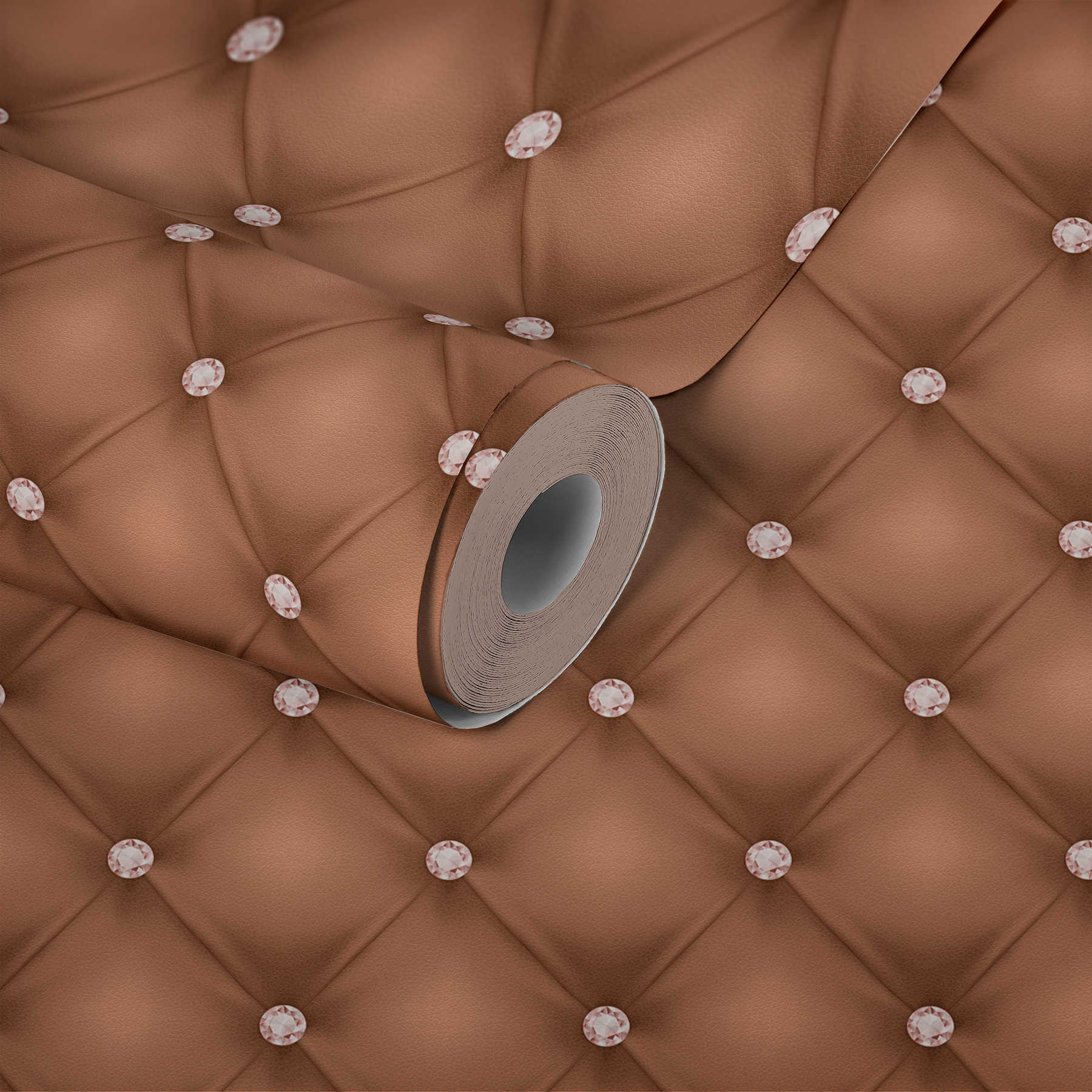             Cojines de cobre de papel no tejido con diamantes - metálico
        