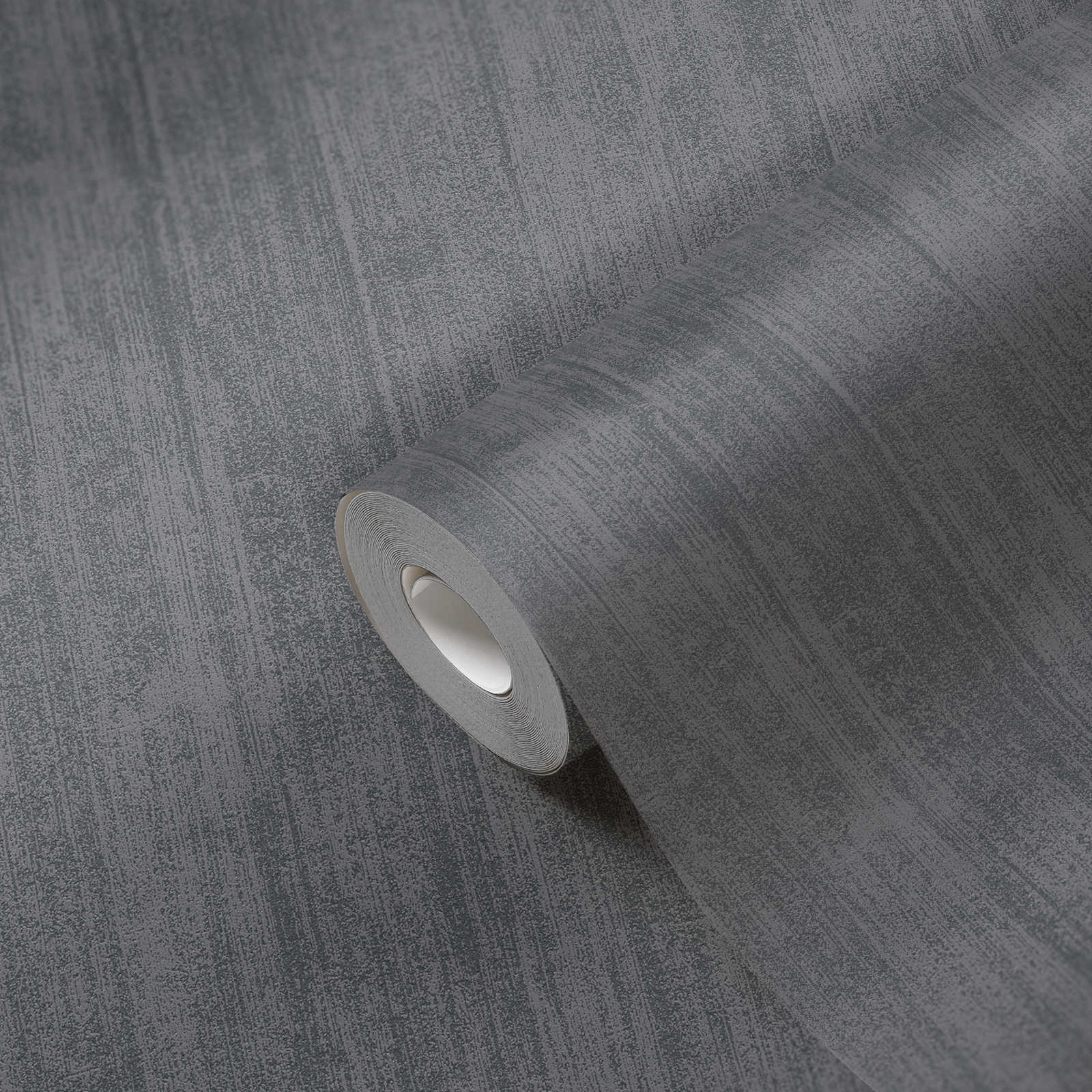             Papel pintado liso no tejido con sombreado tono sobre tono - negro
        