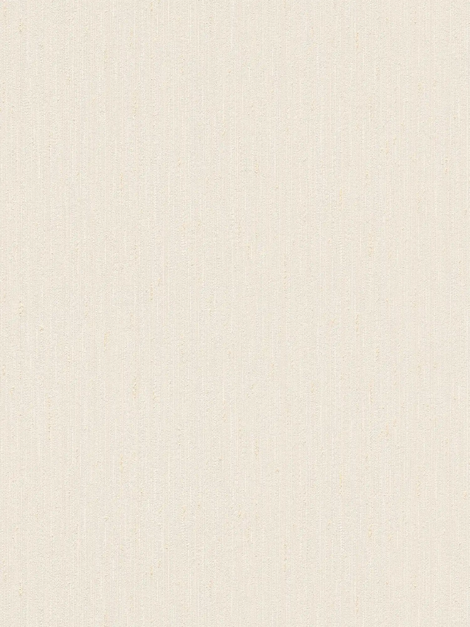 Lightly textured non-woven wallpaper, single-coloured - beige, cream
