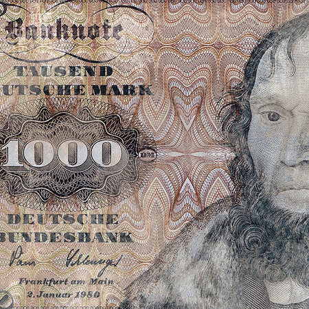         Photo wallpaper historical banknote - thousand marks
    