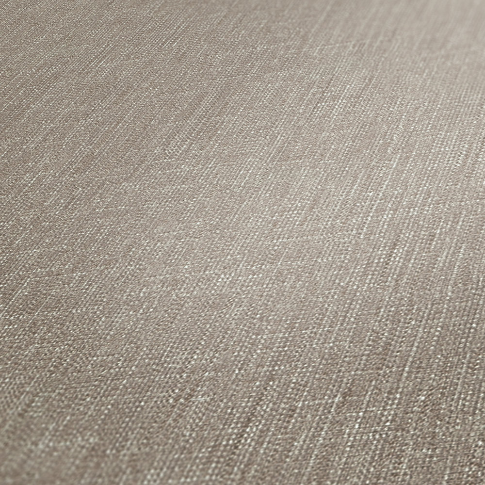             Papel pintado melange gris con aspecto y estructura textil
        
