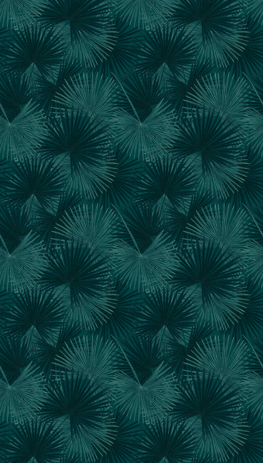             Leaf wallpaper with tropical plants - petrol
        