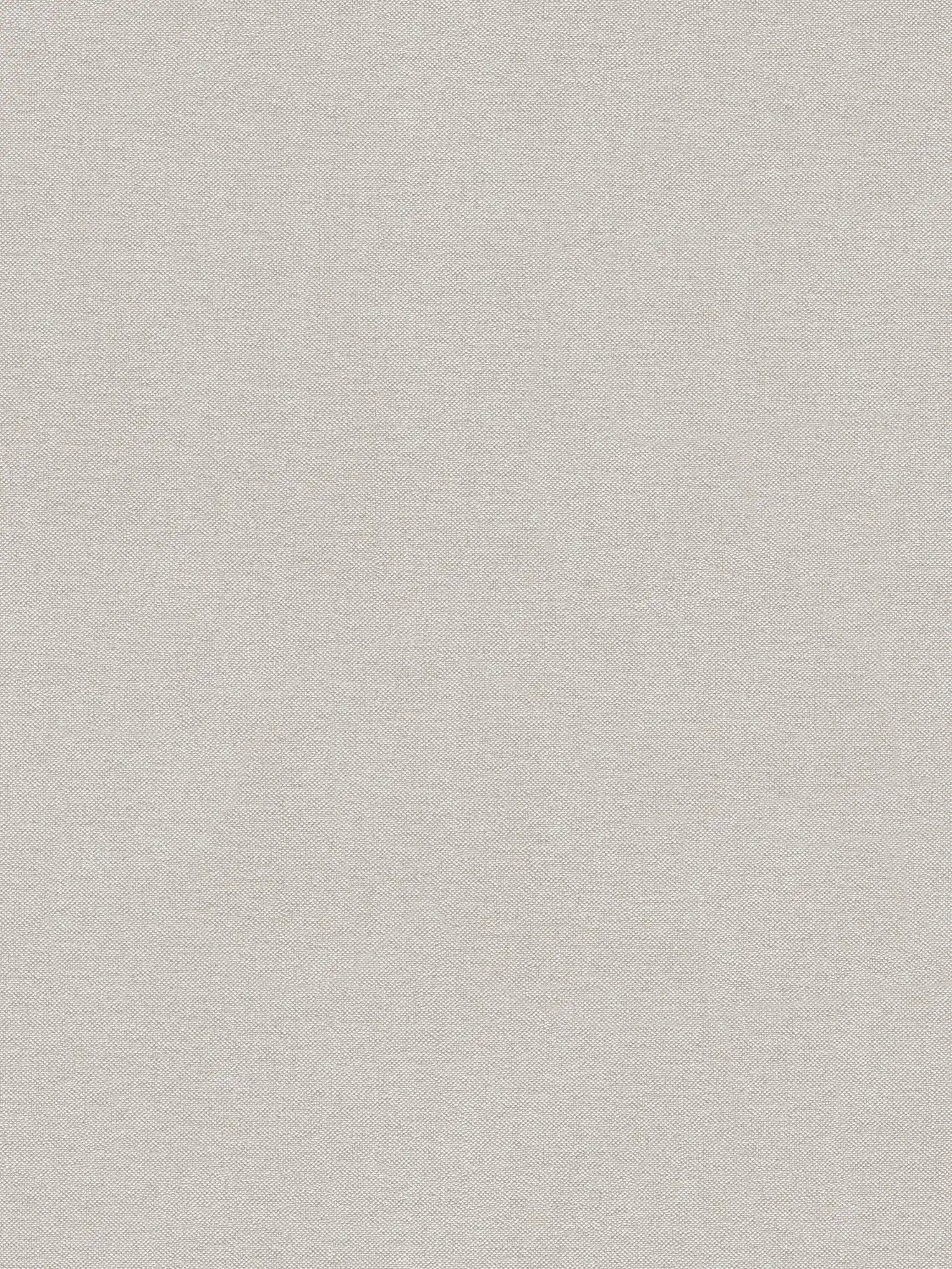 Plain wallpaper with textile structure in elegant design - beige, brown
