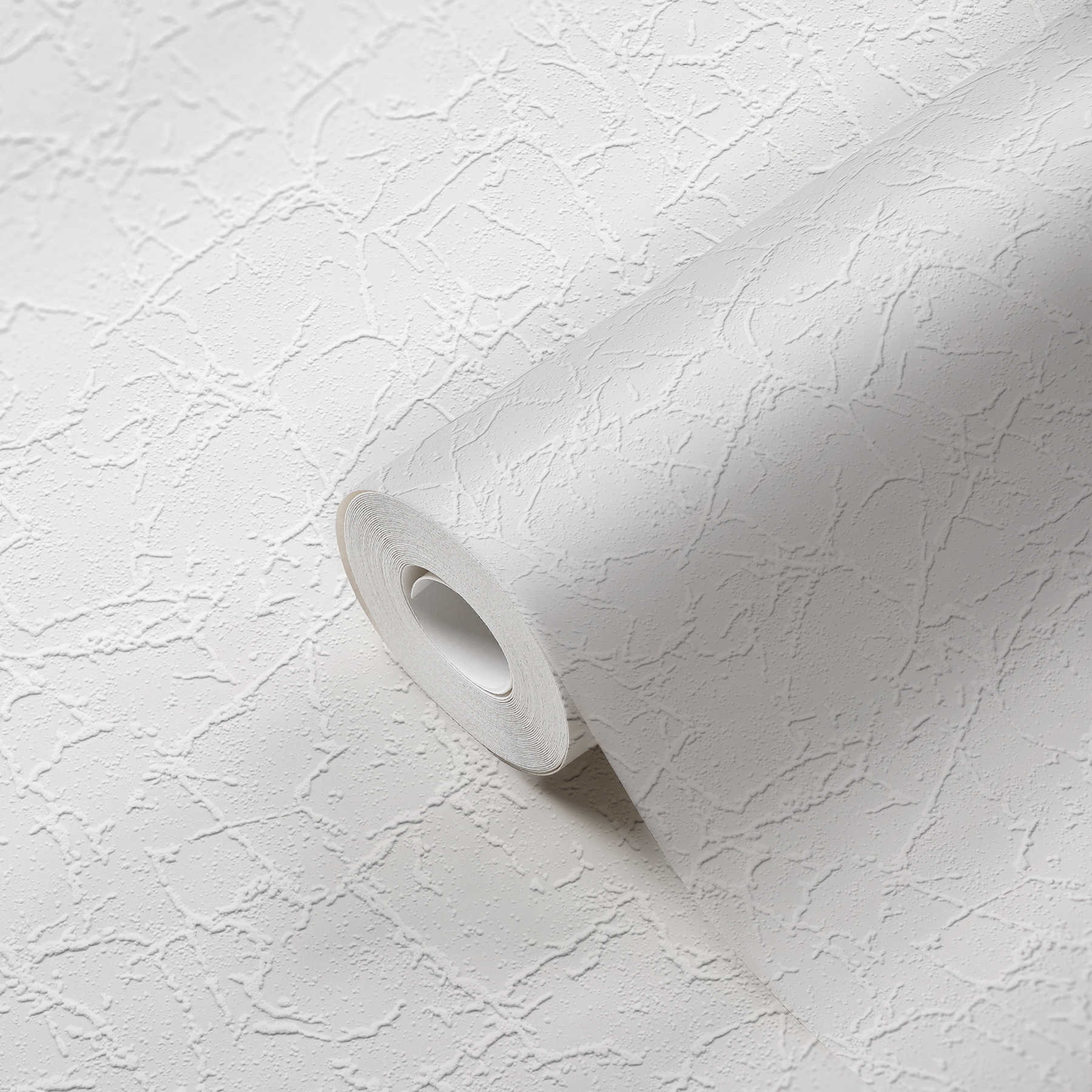             óptica de yeso llana de papel tapiz patrón de estructura de yeso - blanco
        