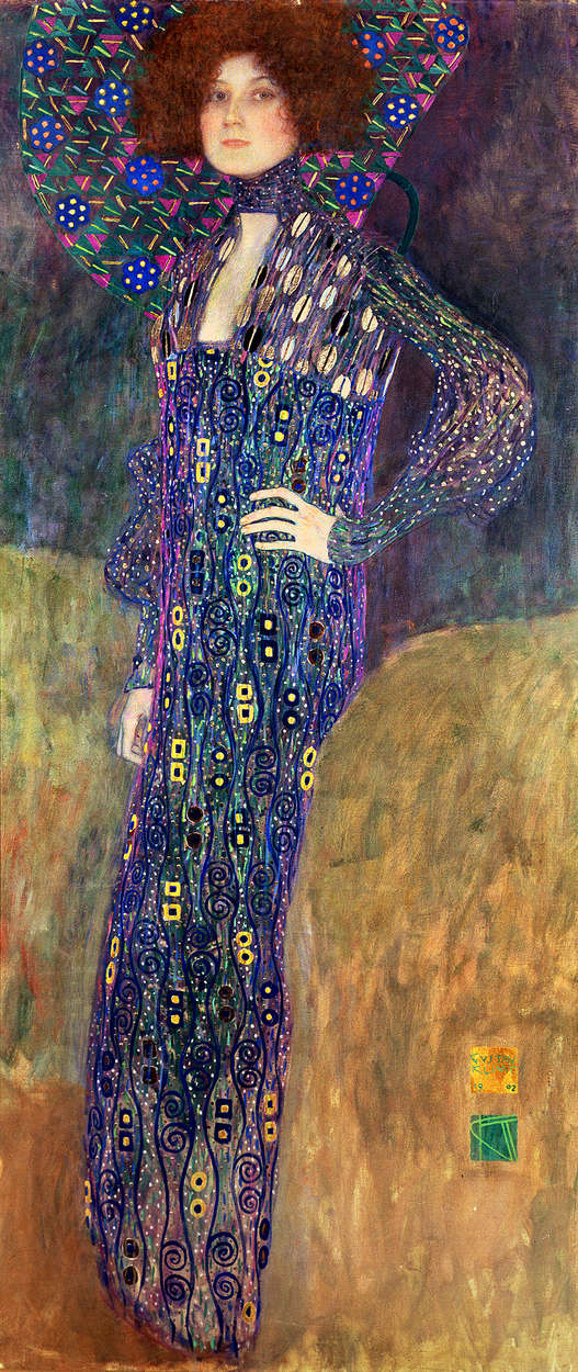             Muurschildering "Emilie Floege" van Gustav Klimt
        