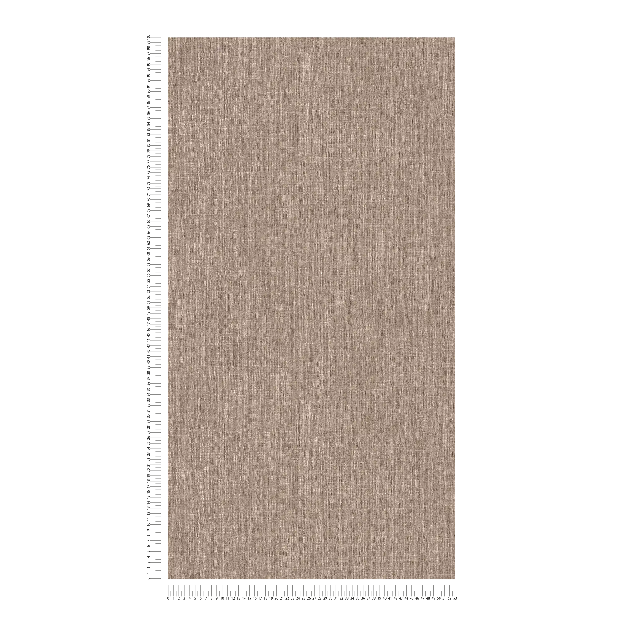            Carta da parati in tessuto non tessuto effetto lino con motivo tono su tono - marrone, crema
        