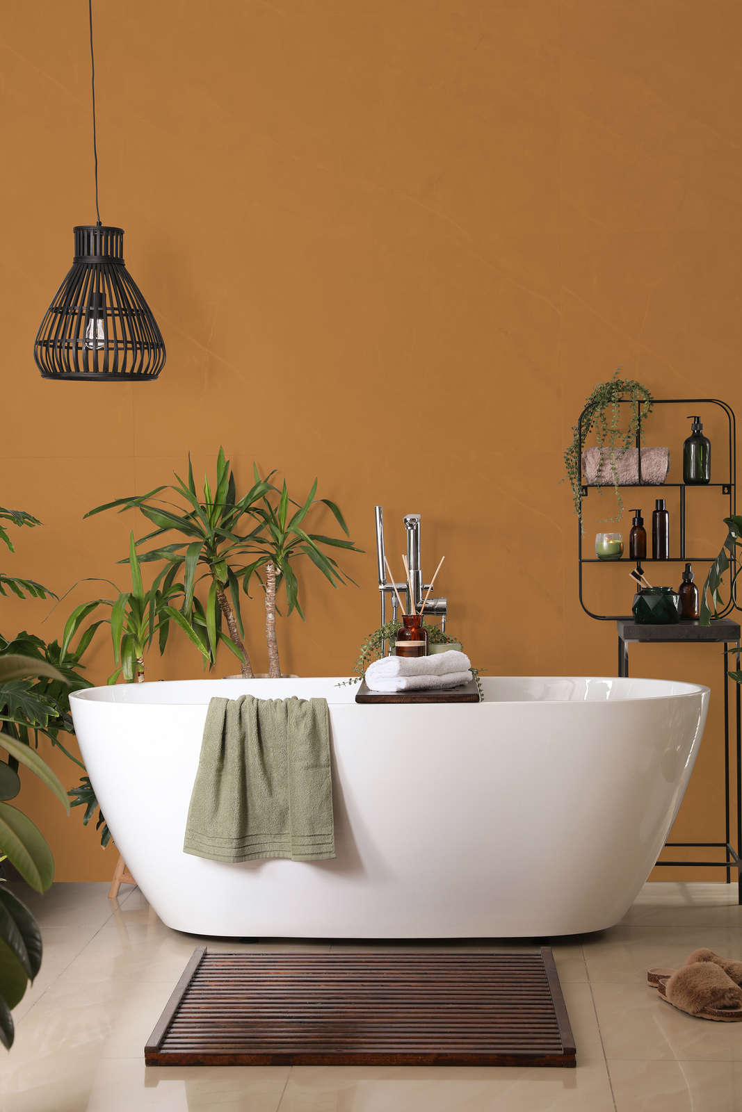             Pittura murale Premium marrone chiaro forte »Beige Orange/Sassy Saffron« NW814 – 5 litri
        