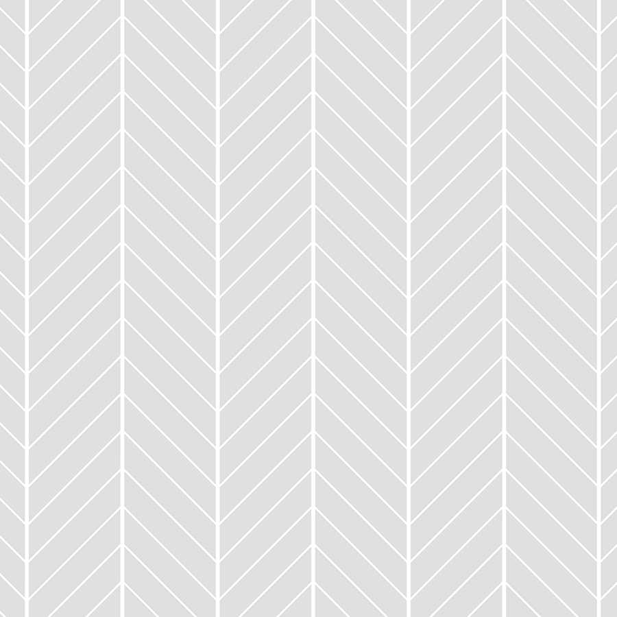 Design wallpaper jagged wave pattern grey on matt smooth non-woven
