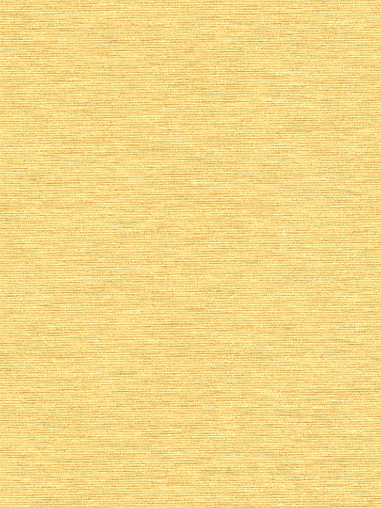 Papel pintado liso no tejido con aspecto de lino - amarillo
