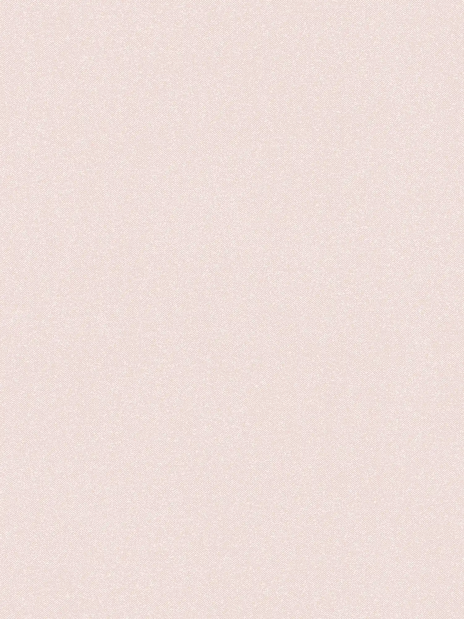 Textile optics wallpaper plain - pink, cream, white
