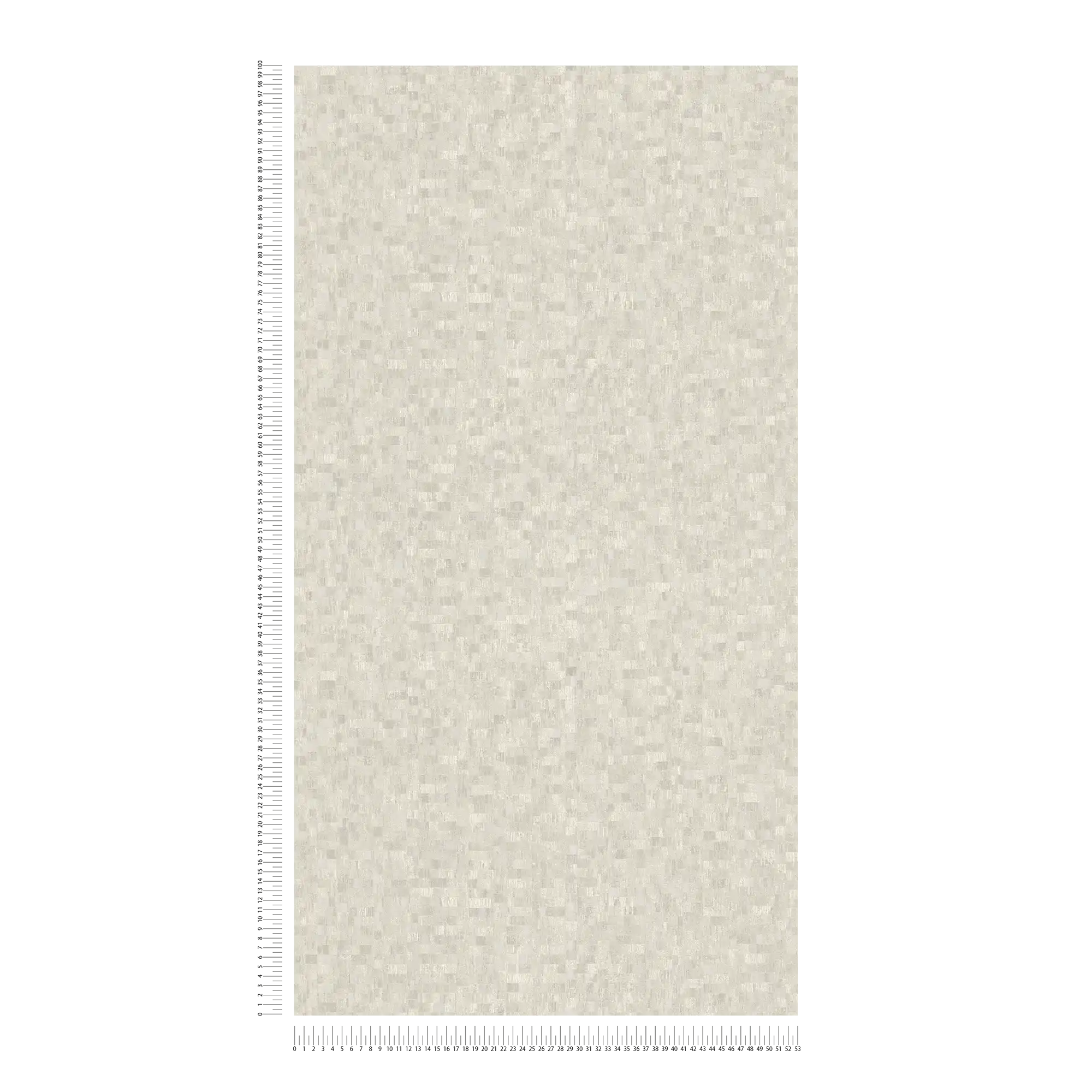             Carta da parati testurizzata con motivo etno in stile mosaico - crema, beige
        