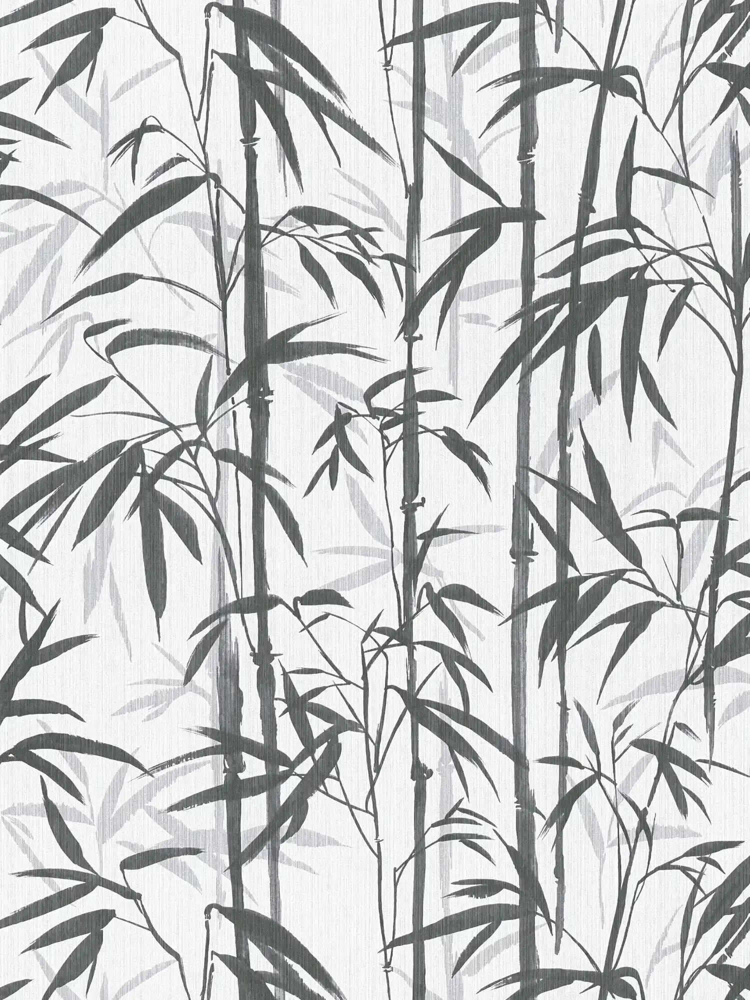 MICHALSKY papier peint intissé bambou design en noir et blanc
