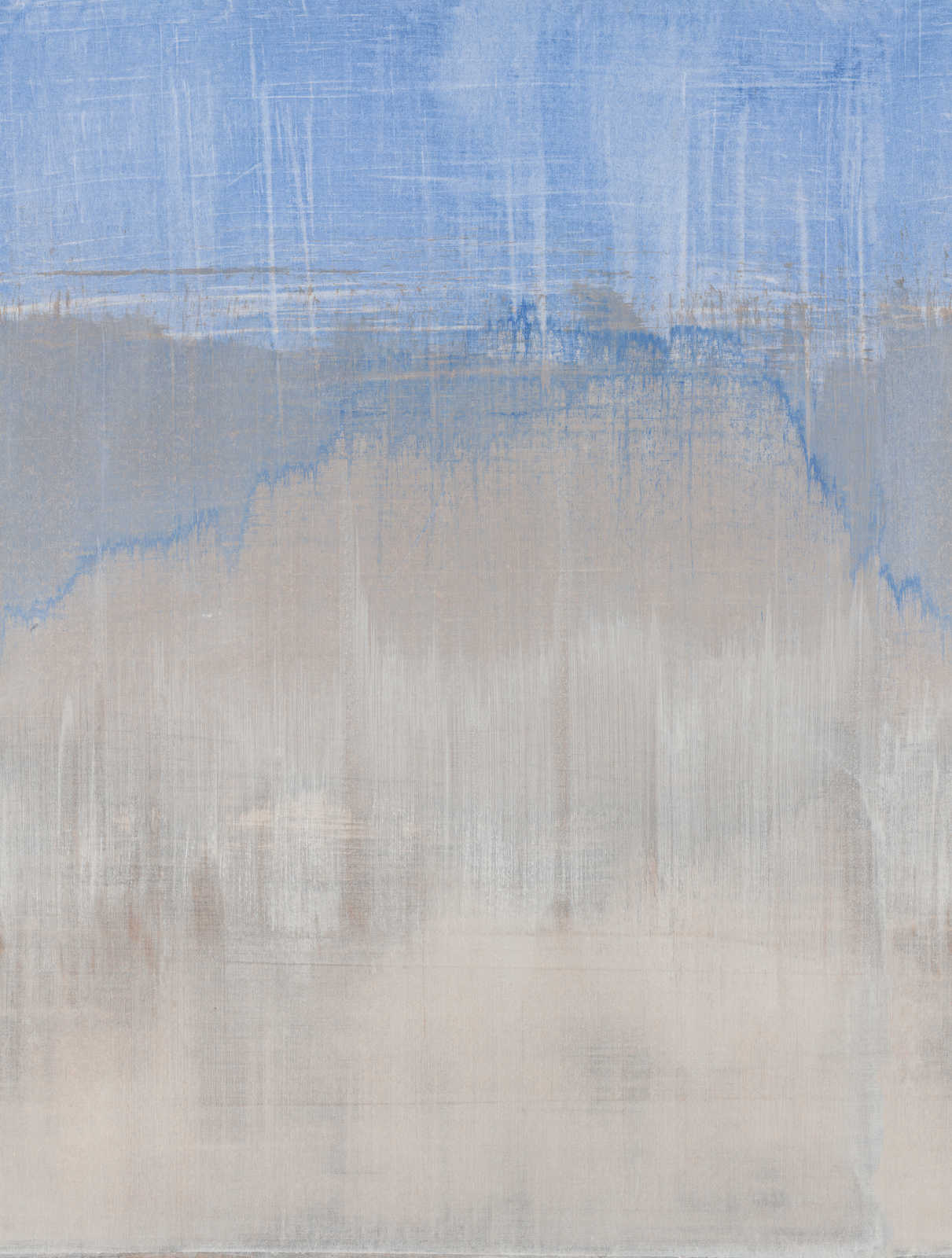             Papier peint intissé aquarelle aspect usé - bleu, gris
        