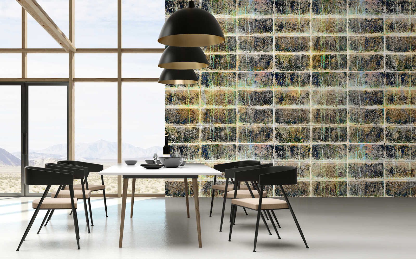             Factory 1 - wall mural used optics tile mirror industrial design
        