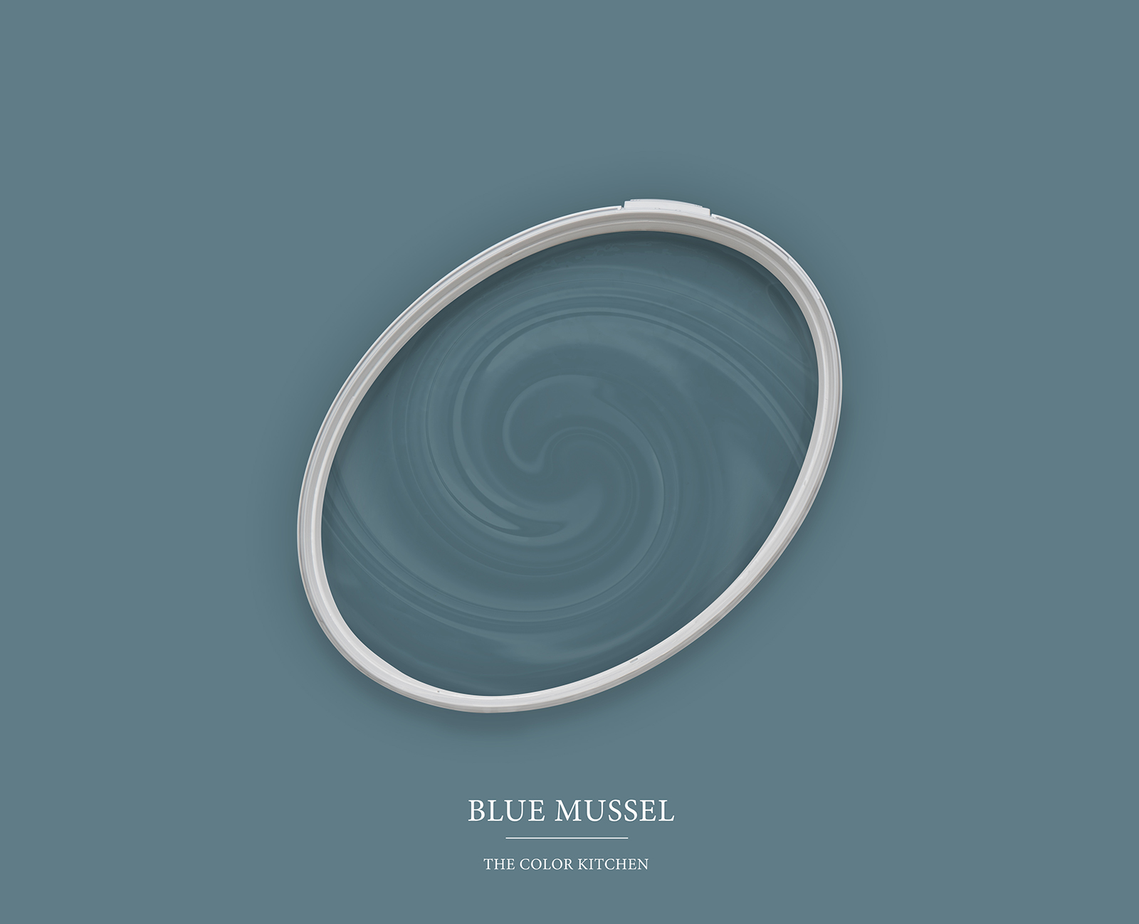 Pintura mural TCK3011 »Blue Mussel« en azul-gris tranquilo – 5,0 litro
