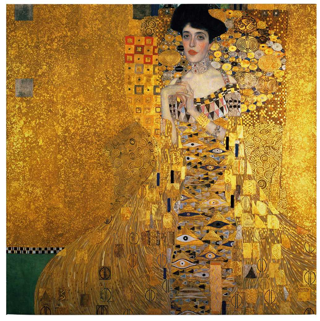             Vierkant Canvas Schilderij "Adele" Gustav Klimt - 0.50 m x 0.50 m
        