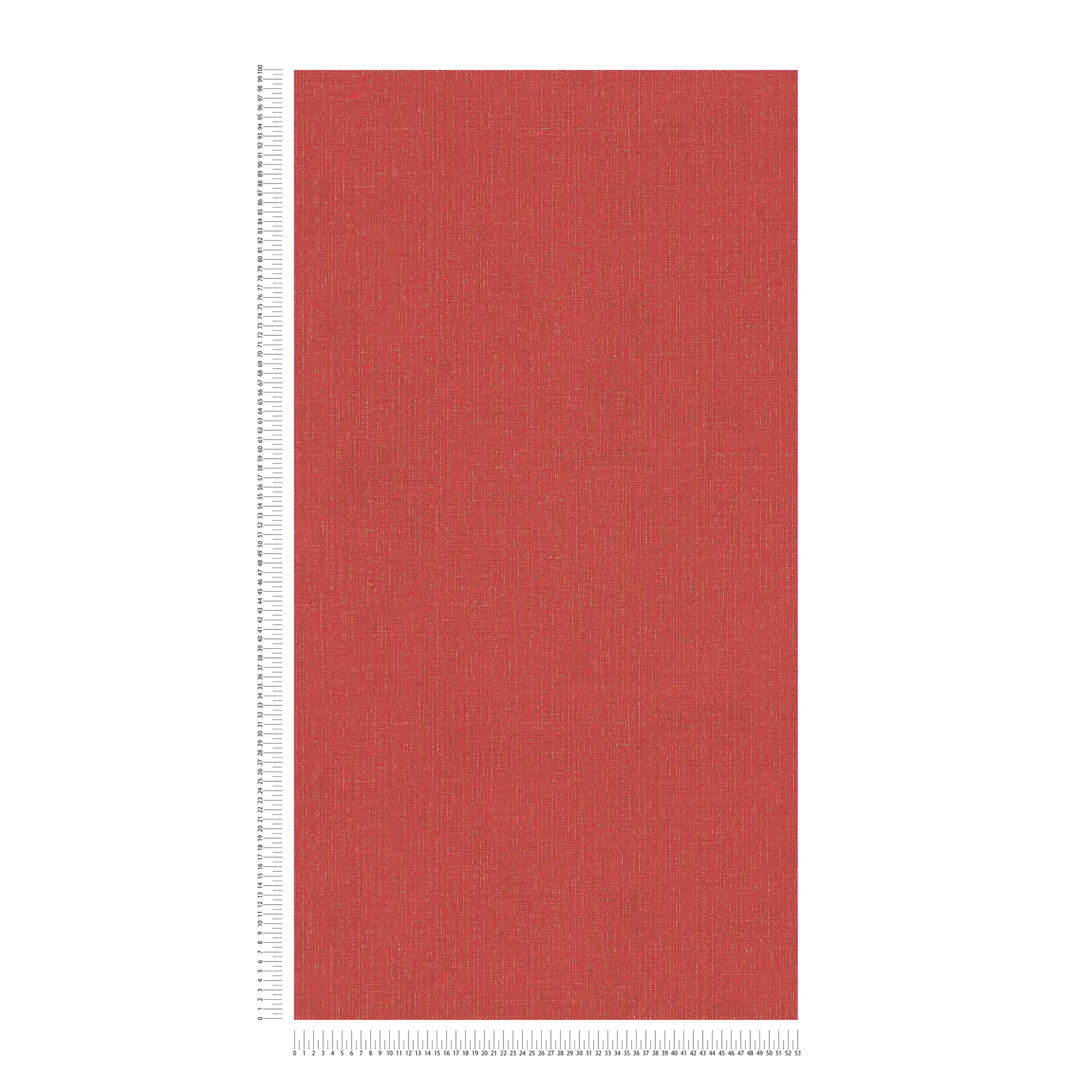             Papel pintado rojo moteado de oro con óptica textil - metálico, rojo
        