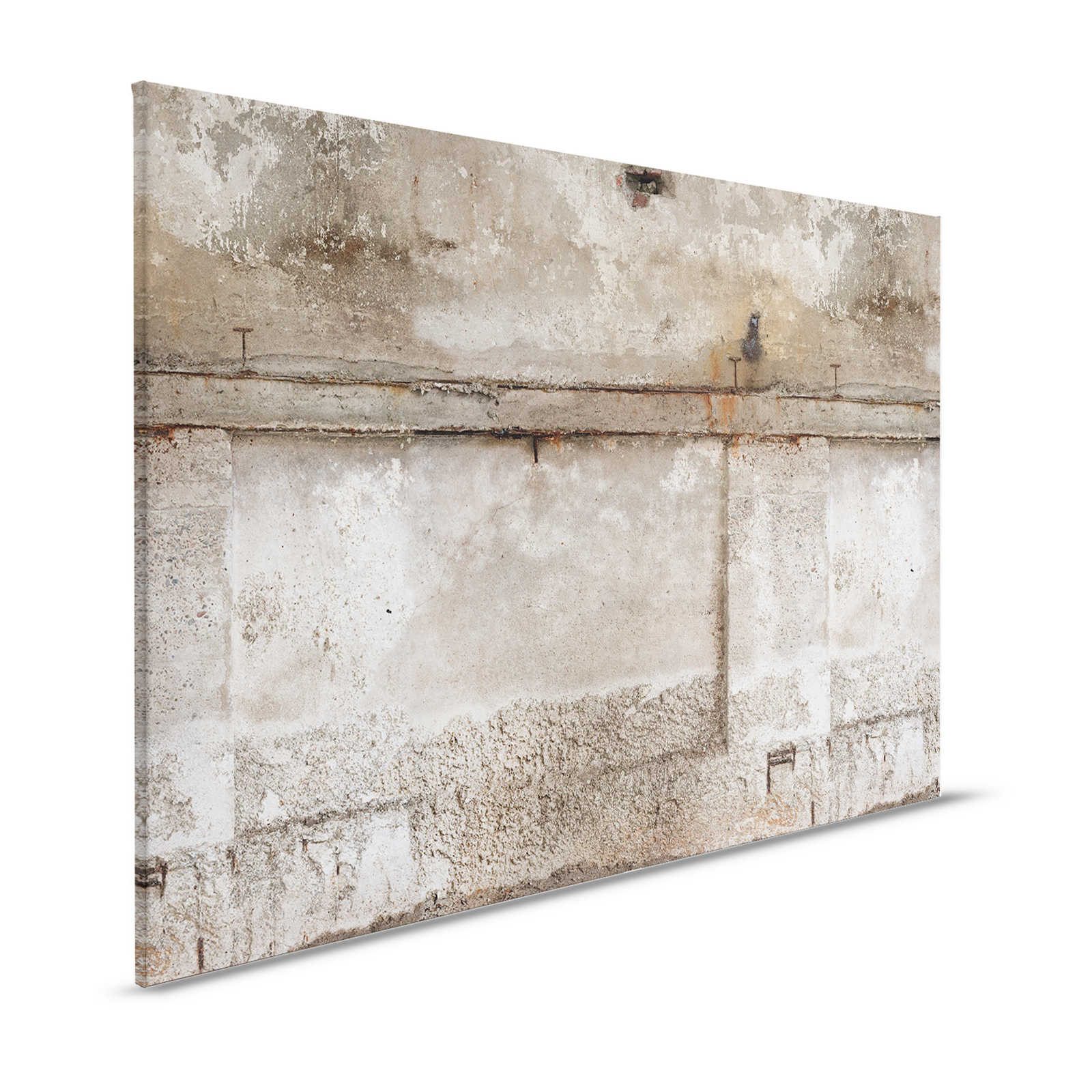 Canvas schilderij beton industriële stijl - 1.20 m x 0.80 m
