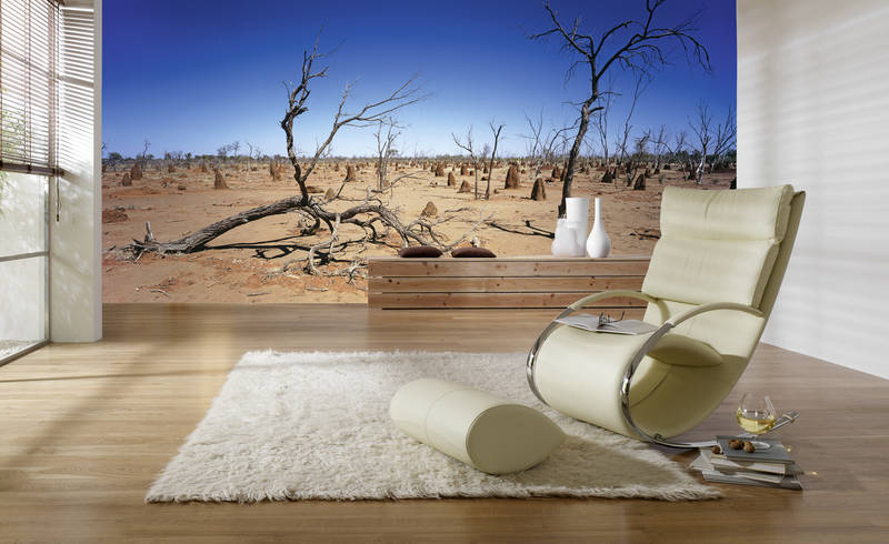             Motivo Outback australiano Deserto e cielo Wallpaper
        