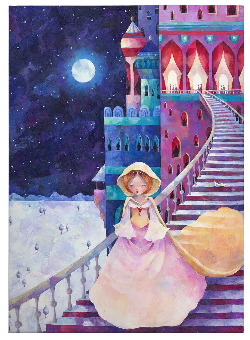             Canvas print Cinderella with fairy tale design
        