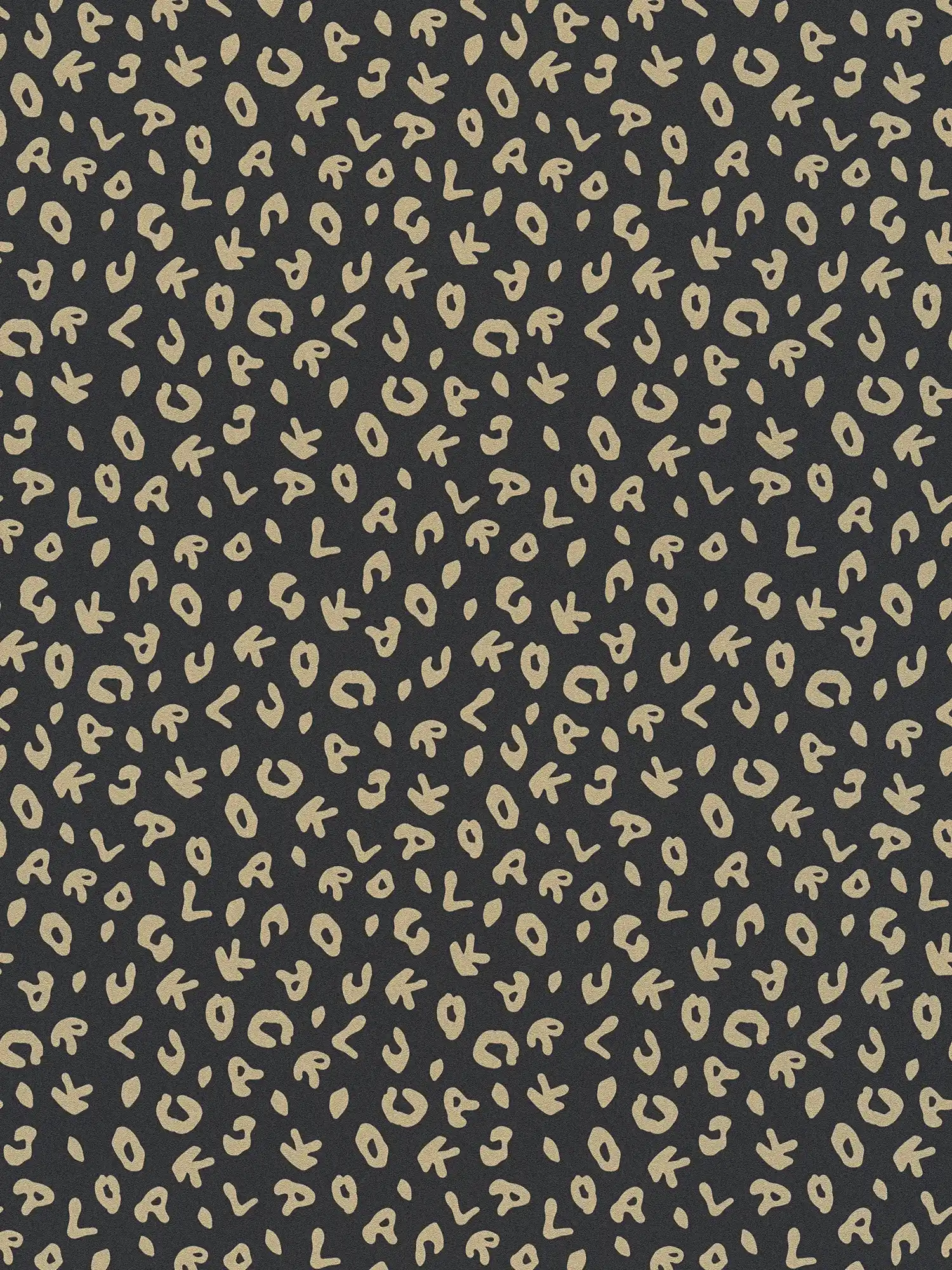 Karl LAGERFELD behang goud luipaard print - metallic, zwart
