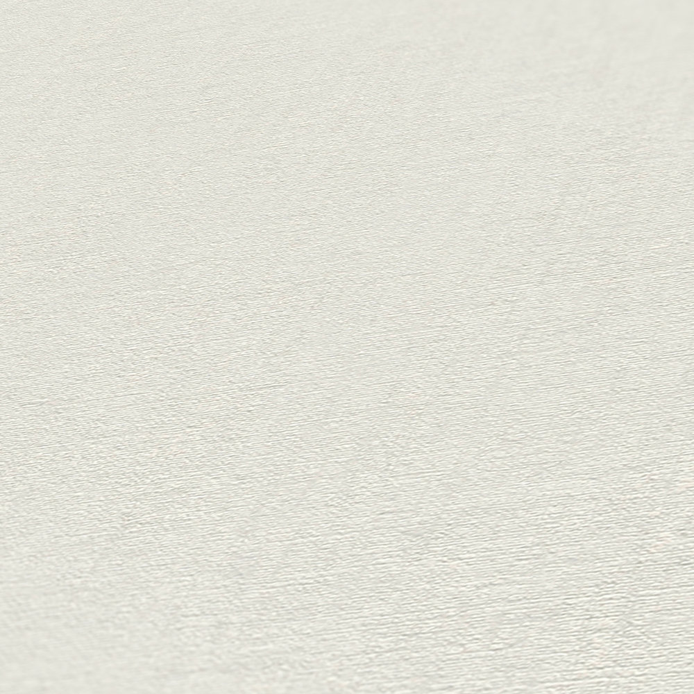             Effen vliesbehang met textielpatroon - wit, lichtgrijs
        