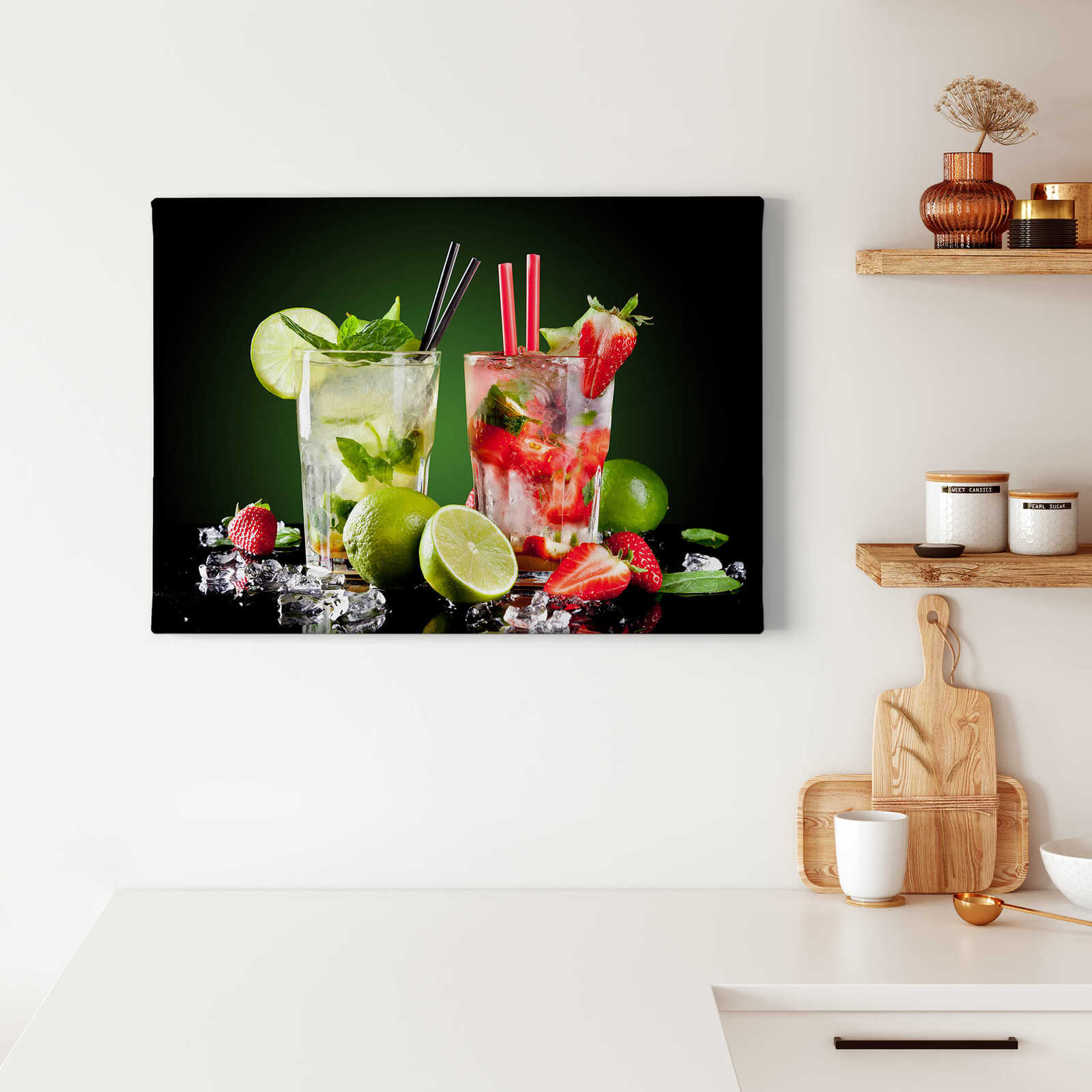             Bar canvas print fruit cocktails in a glass
        