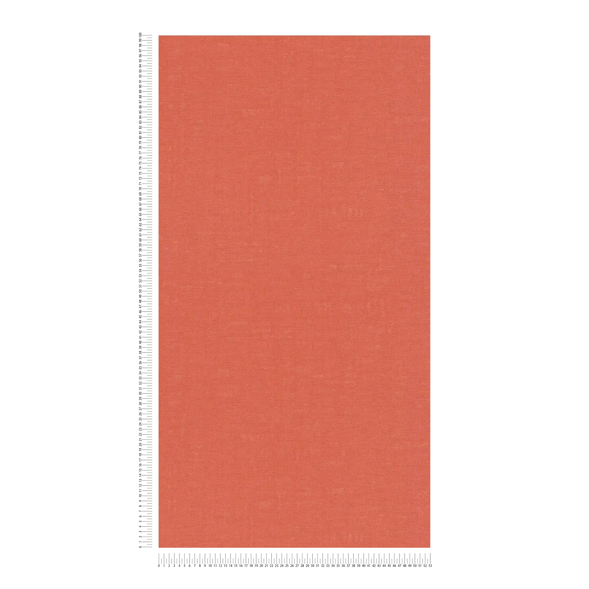             Papier peint uni avec motif chiné - orange, rouge
        