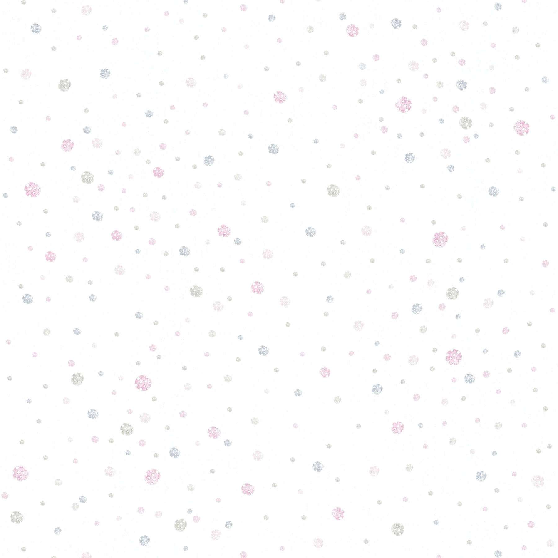         Nursery wallpaper polka dots & dots pattern - Colorful
    