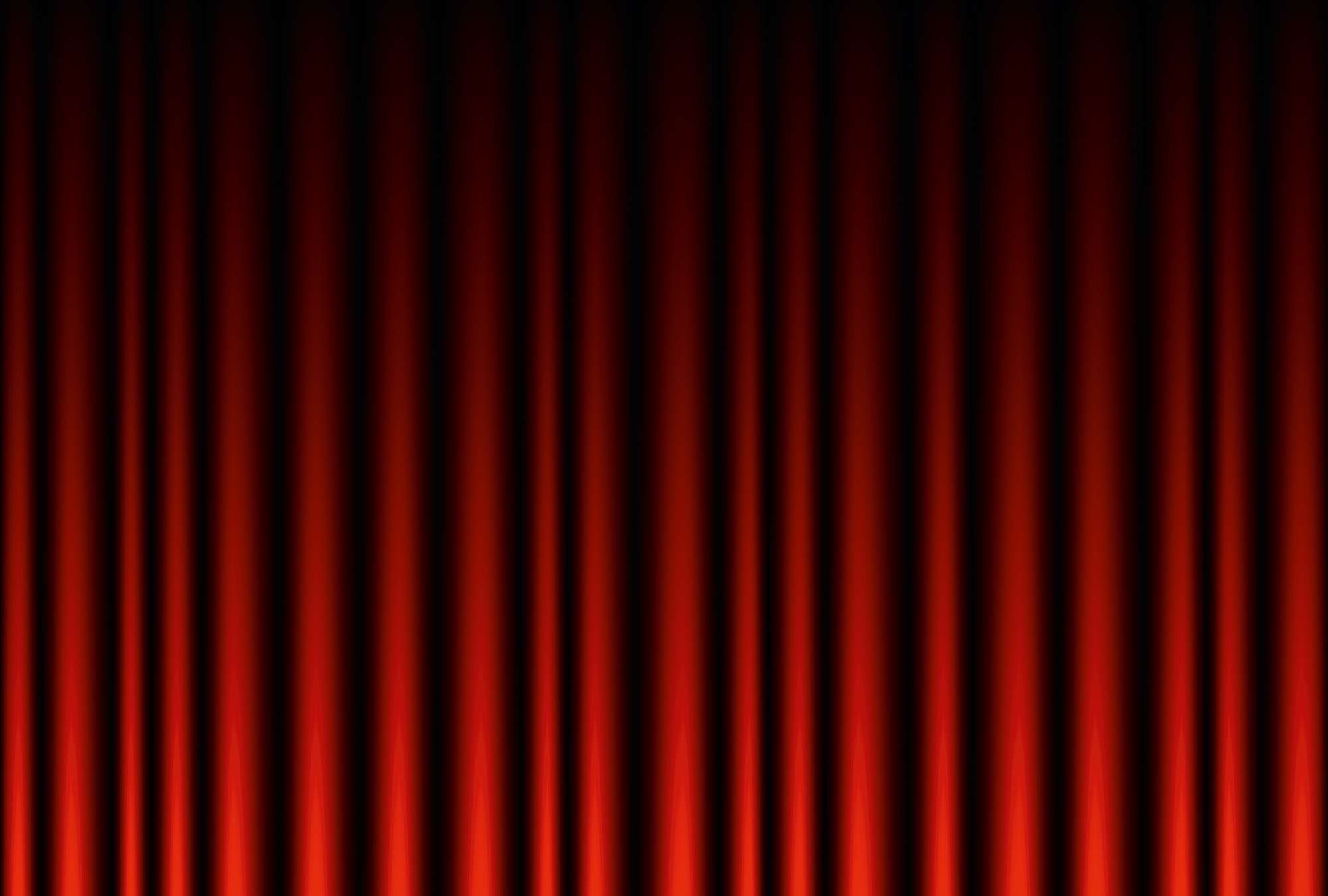             Mural de terciopelo rojo oscuro con cortina recta
        