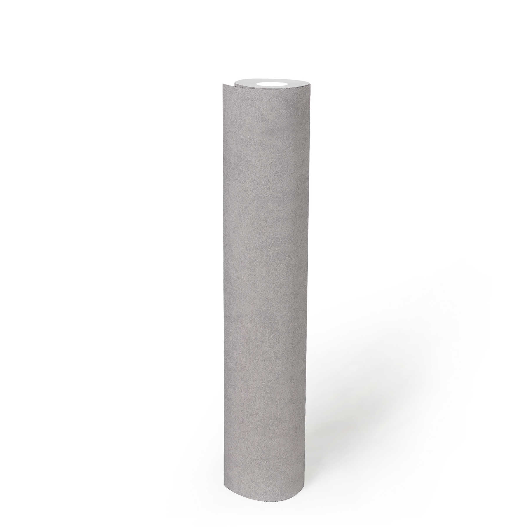             Carta da parati in tessuto non tessuto grigio cemento opaco con struttura in rilievo
        