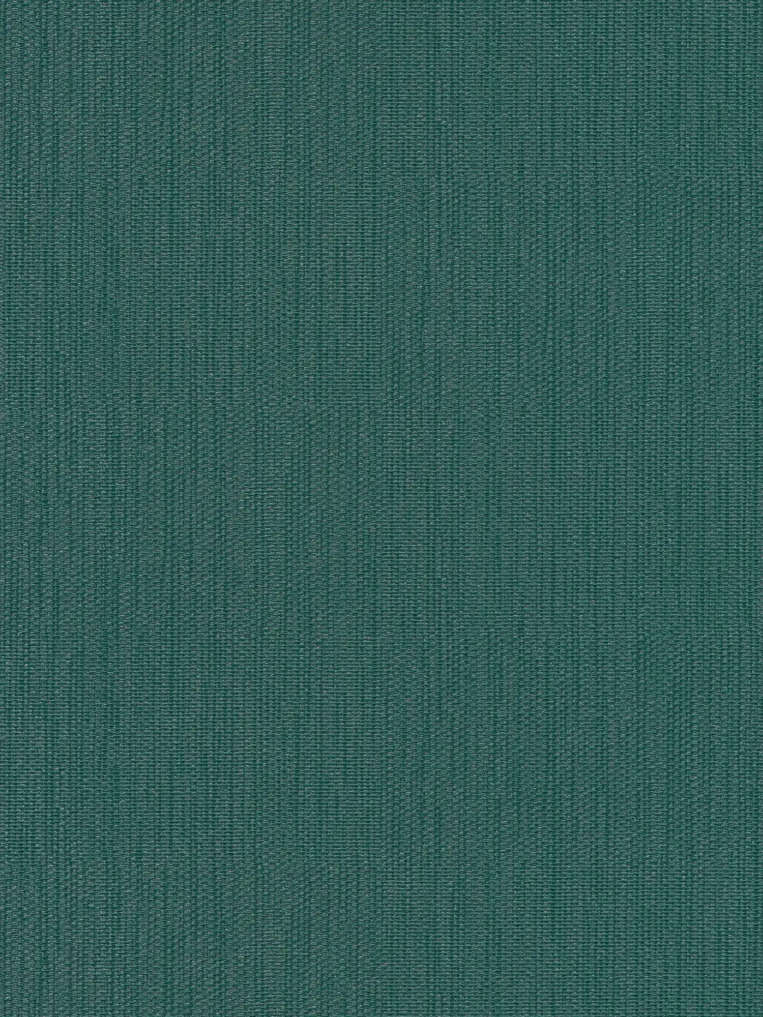 Papel pintado monocolor de tejido-no tejido con aspecto textil - verde, verde oscuro
