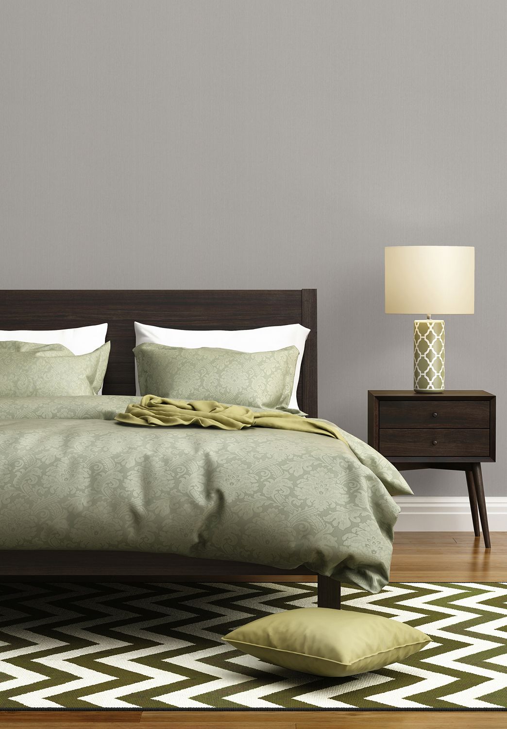 Modern bedroom grey non-woven wallpaper AS288523