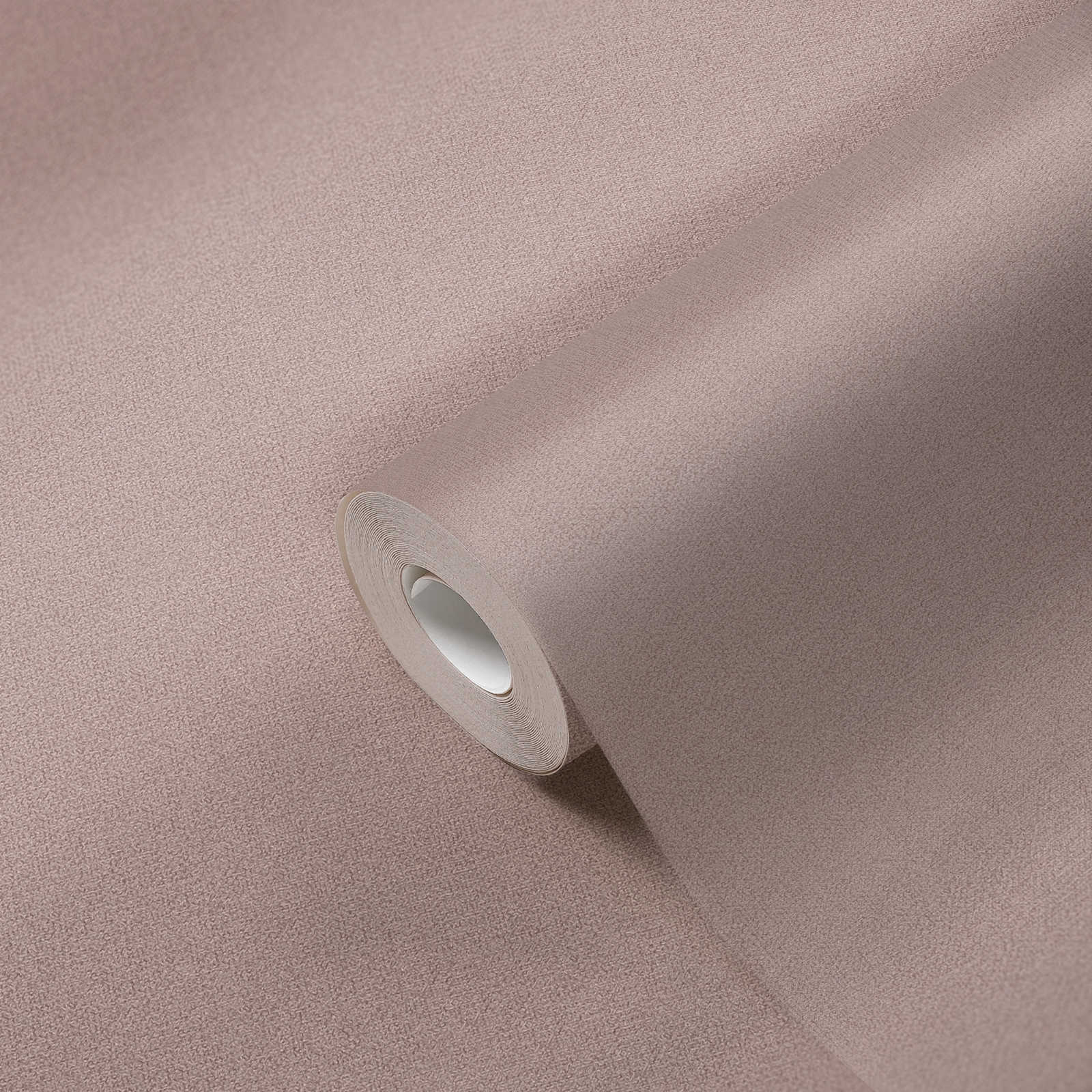             Papel pintado no tejido liso con estructura de lino - gris, marrón, gris
        