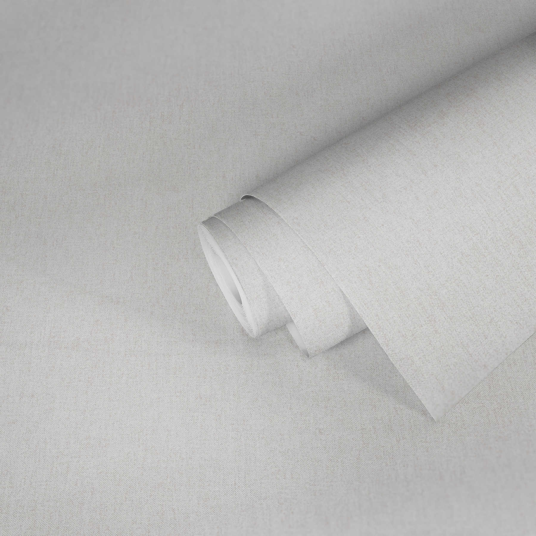             Textielachtig behang met structuurpatroon in landelijke stijl - wit
        