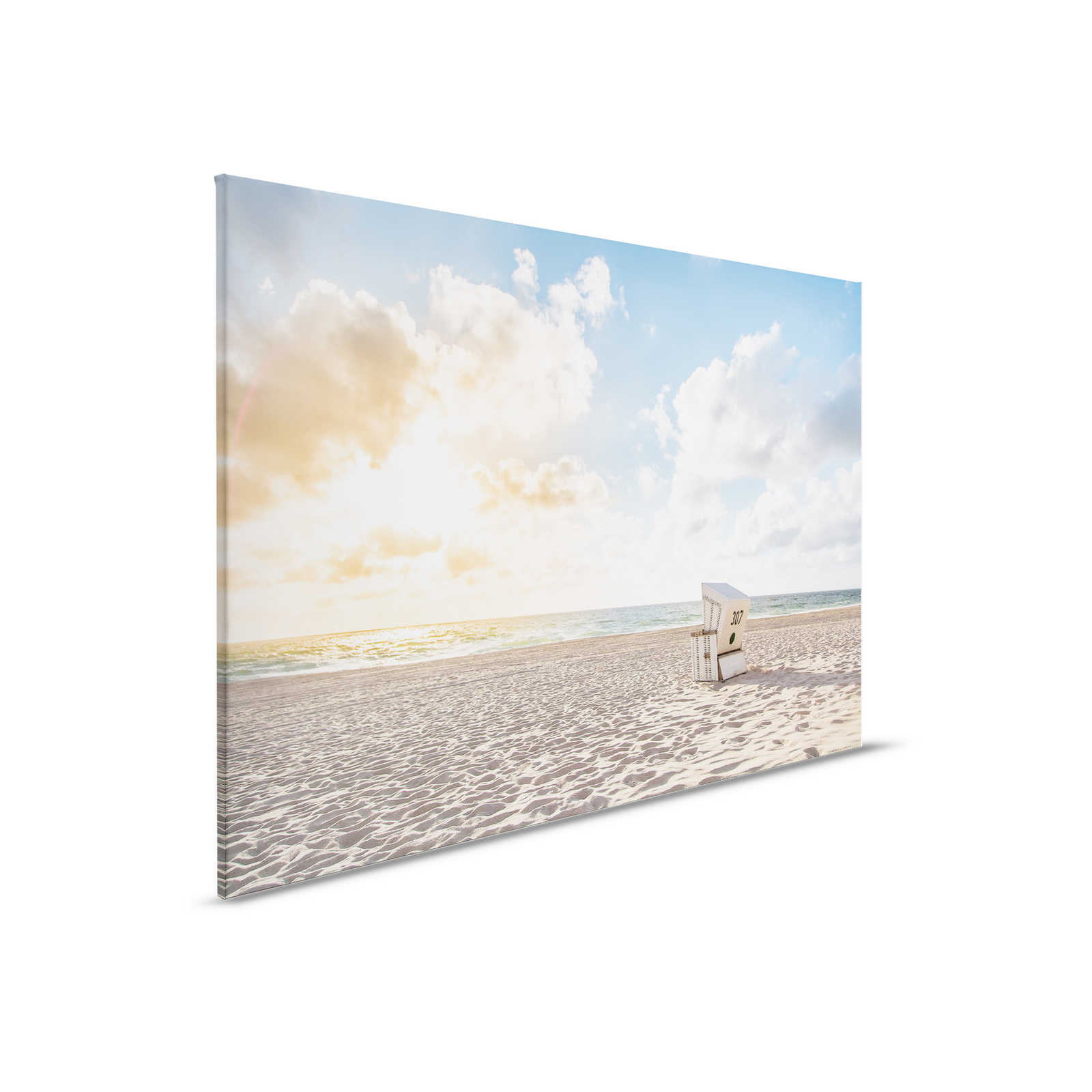         Canvas with beach chair at sunrise - 0.90 m x 0.60 m
    