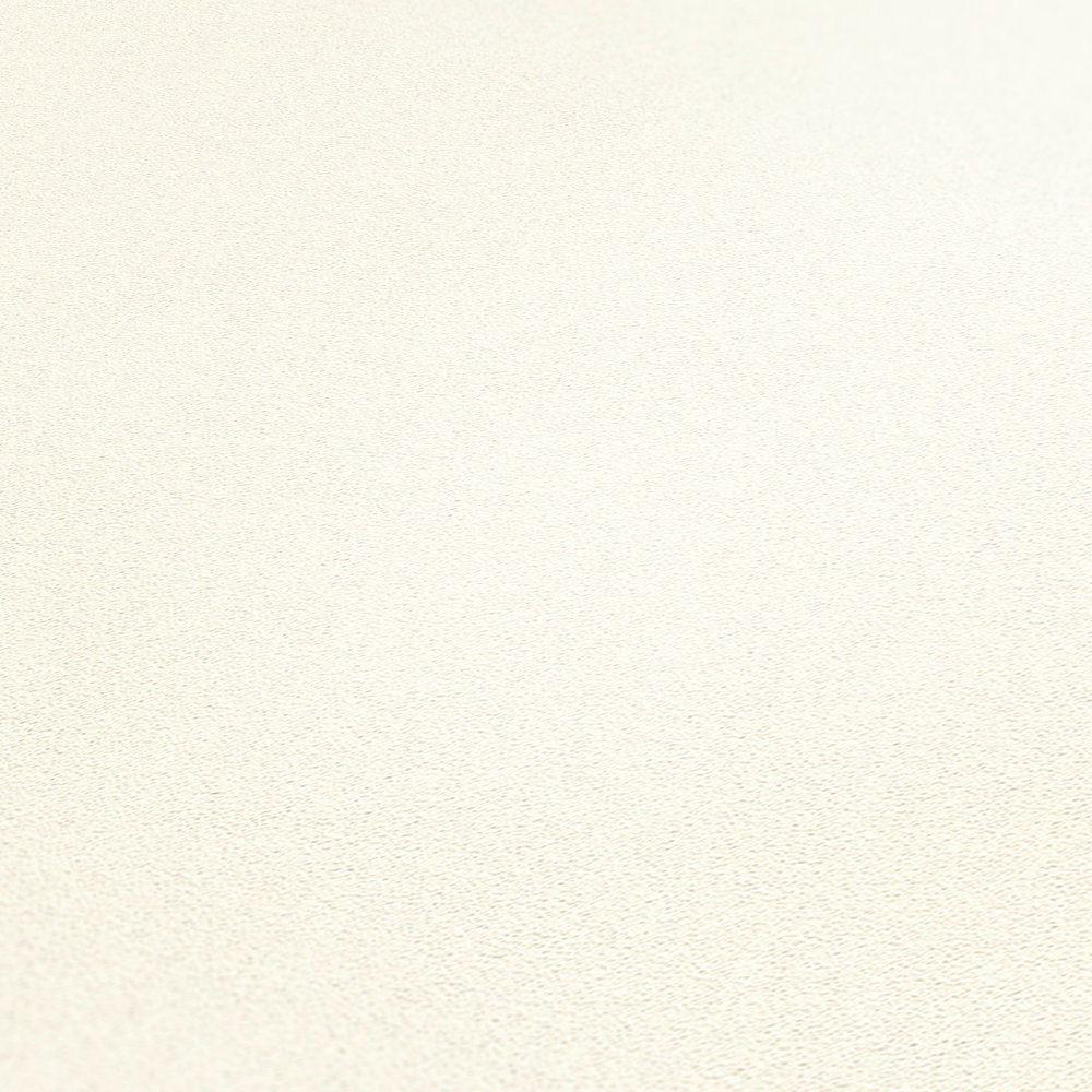             White wallpaper non-woven plain, smooth & neutral
        