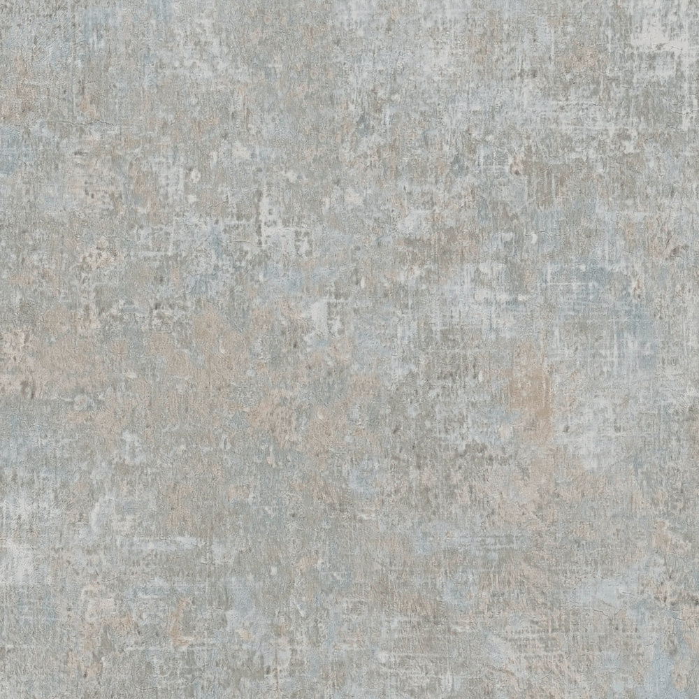             behang subtiel kleurenpatroon in used look - blauw, grijs
        