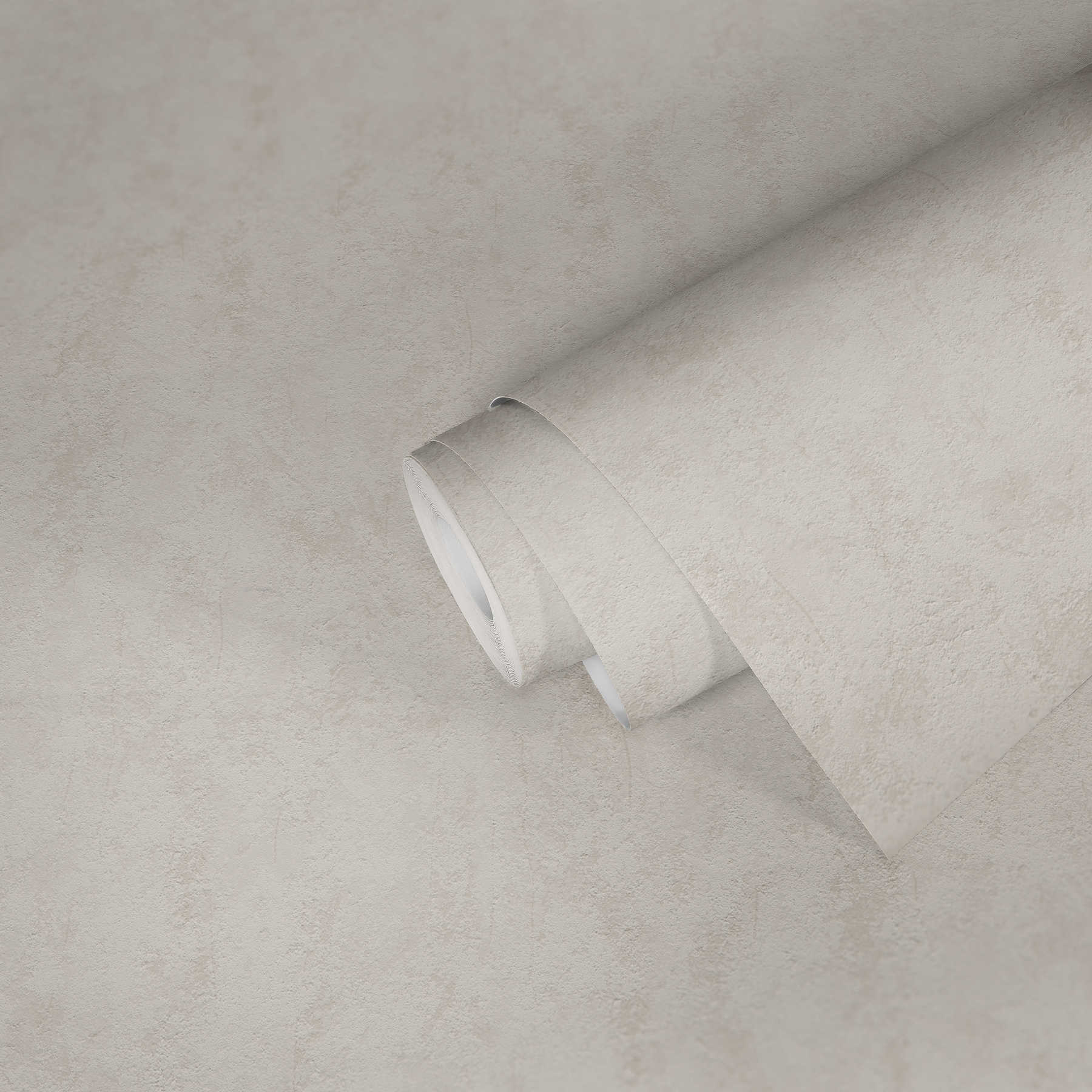             Carta da parati in tessuto non tessuto effetto gesso vintage con texture superficiale - beige
        