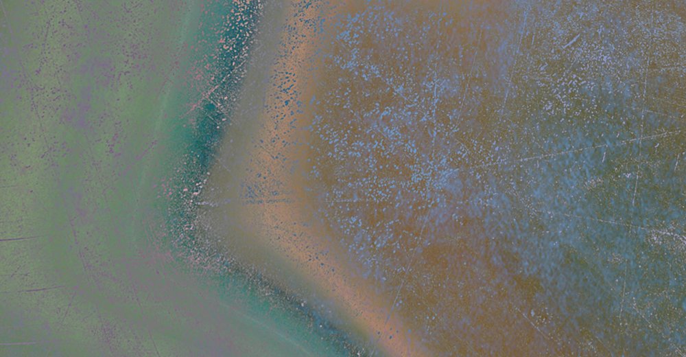             Marble 2 - Colourful marble as a highlight photo wallpaper - scratch structure - blue, green | mother-of-pearl smooth fleece
        