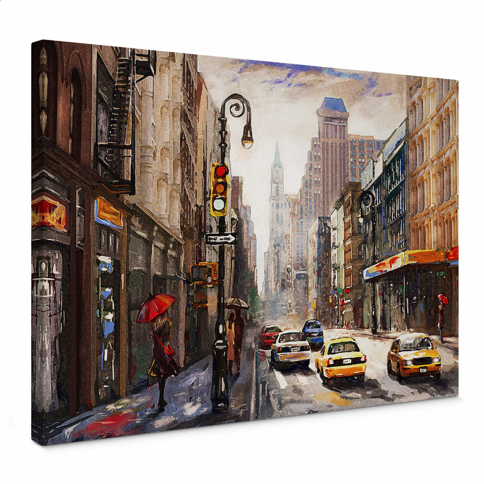         Canvas print New York City, painting style
    