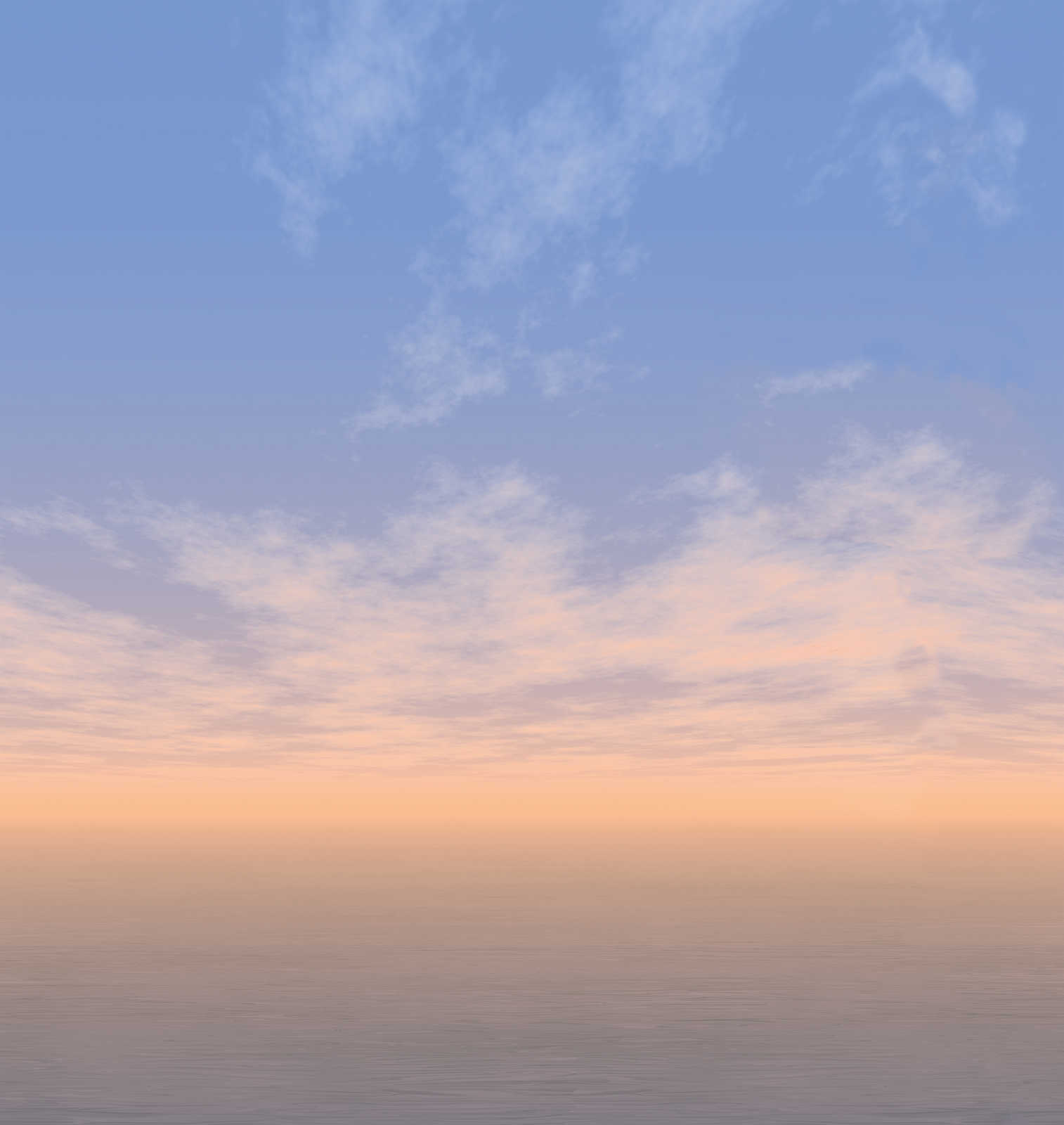             Papel pintado marino con nubes al atardecer - Azul, Blanco, Gris
        