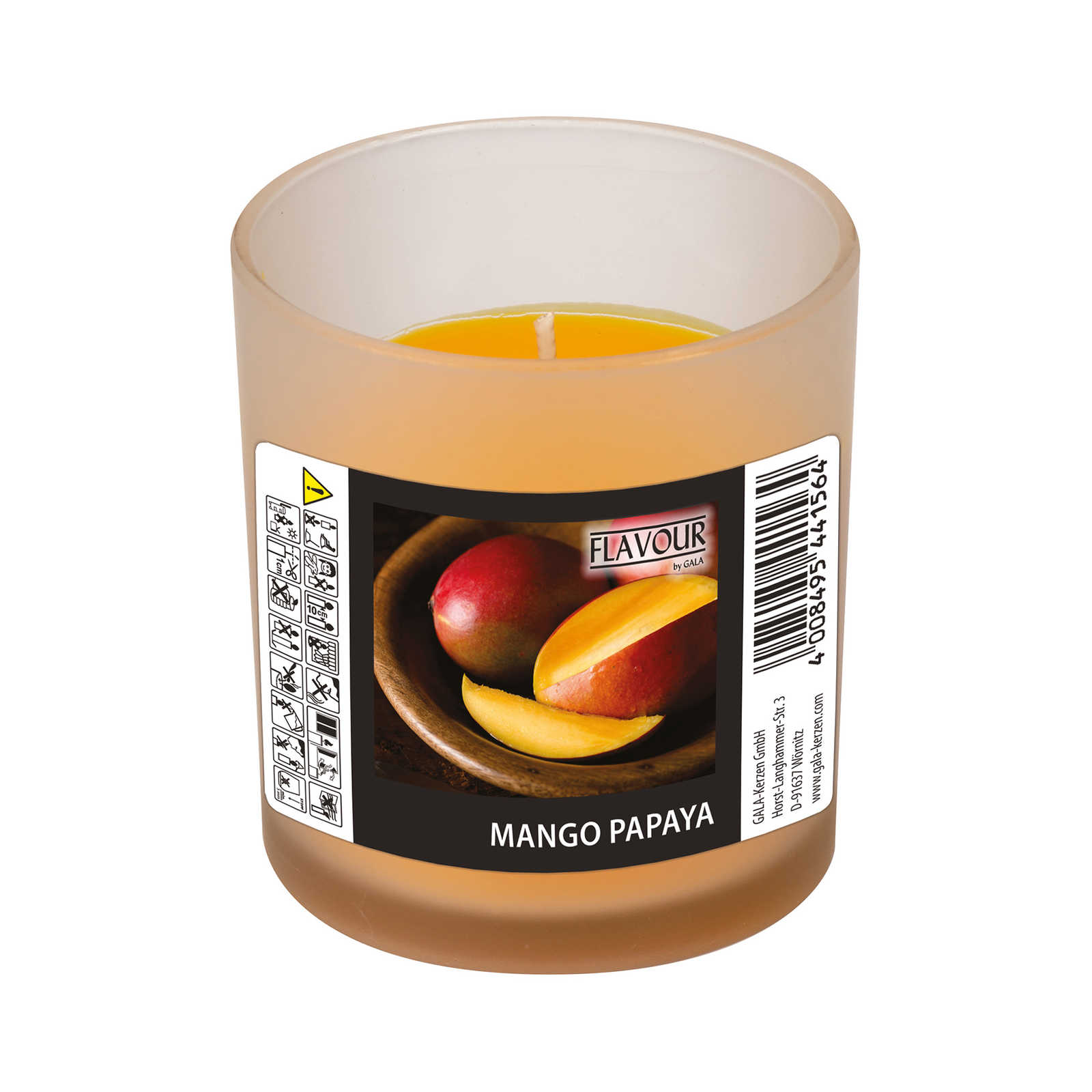         Mango Papaya Scented Candle with Fruity Fragrance - 110g
    