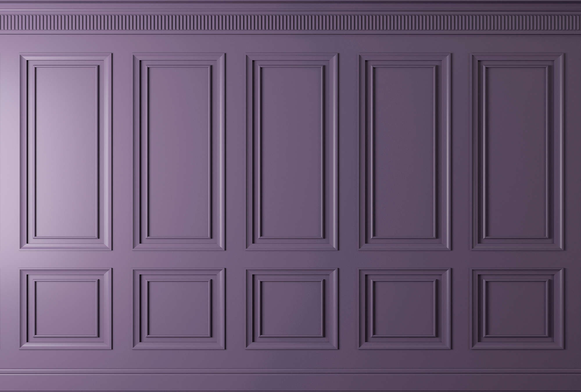             Kensington 3 - Carta da parati 3D per rivestimenti in legno viola scuro, Viola
        