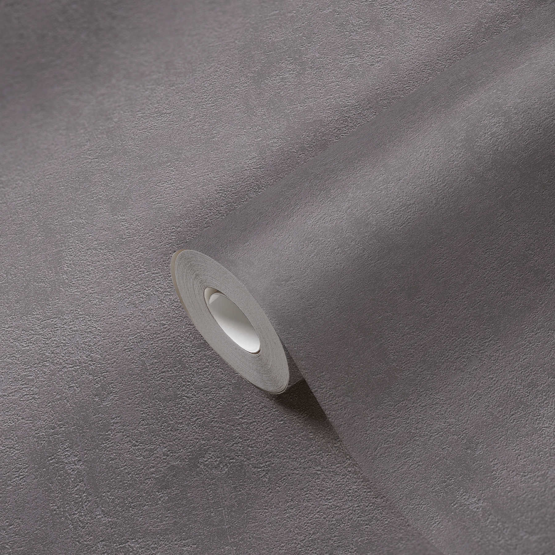             Wallpaper plaster structure, plain & satin - dark grey
        